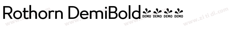 Rothorn DemiBold字体转换 Rothorn DemiBold字体转换